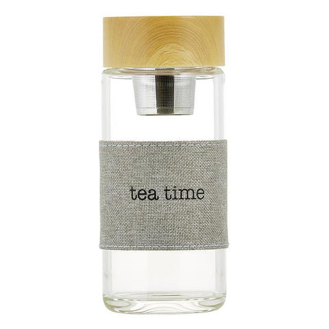 Tea Time Glass Bottle Tea Infuser