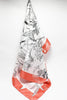 Coral Palm Silk Scarf