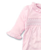 Hand Smocked Charmed Pink Footie