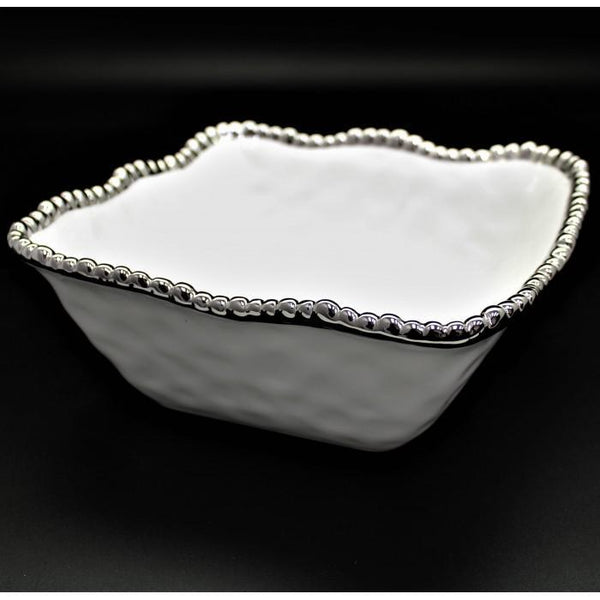 White Porcelain Square Bowl