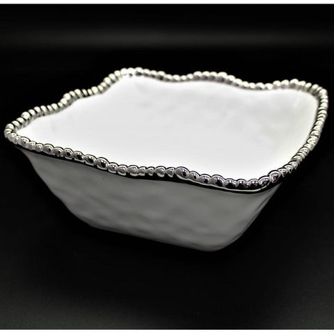 White Porcelain Square Bowl