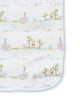 Blue Noah's Burp Cloth
