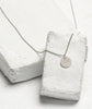 Silver Disc Pendant Necklace