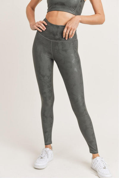 Gunmetal Foil Legging