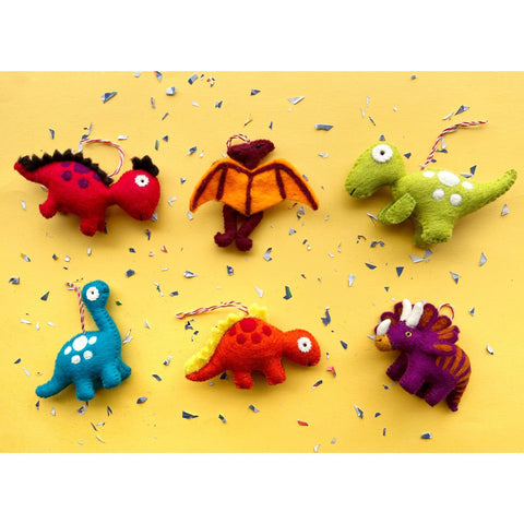 Dinosaur Wool Ornament
