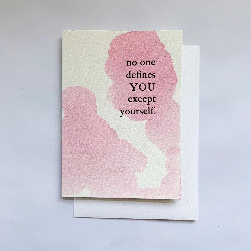 No One Defines You Card