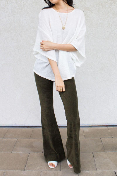 Ivory Scrunch Top
