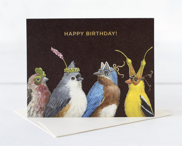 Happy Birthday Mask Greeting Card