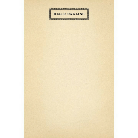 Hello Darling Notepad