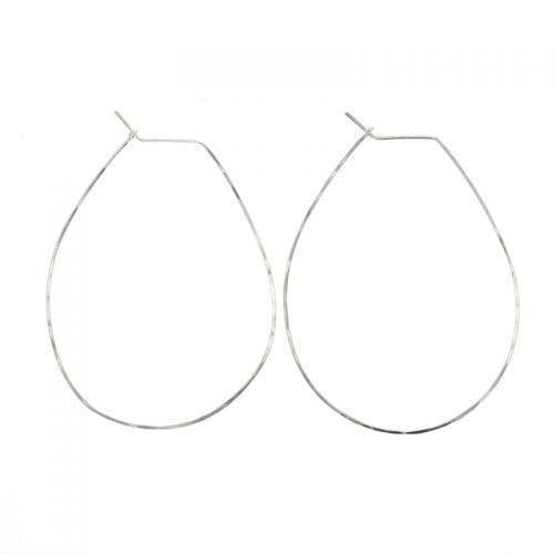 Pear Hoop Earrings
