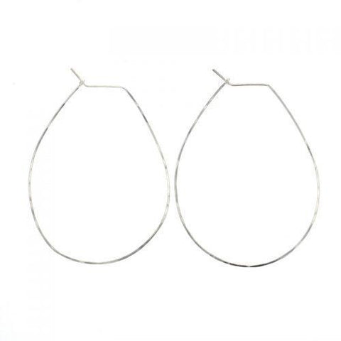 Pear Hoop Earrings