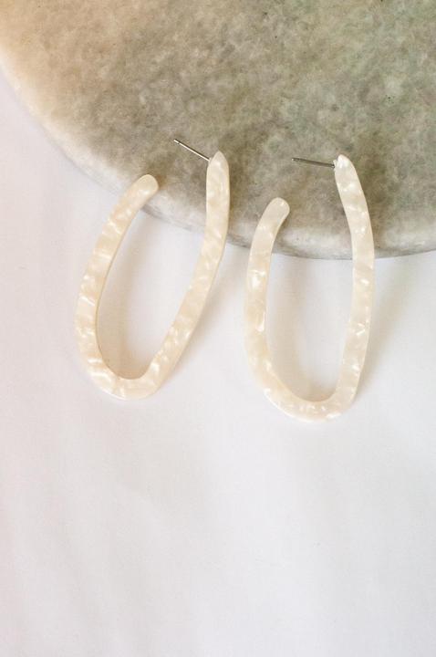 Shannon Shell Hoop Earring
