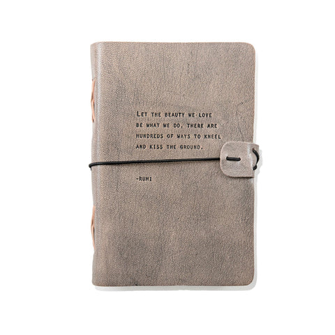 Grey Leather Journal