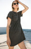 The Washed Cotton T-Shirt Dress in Black