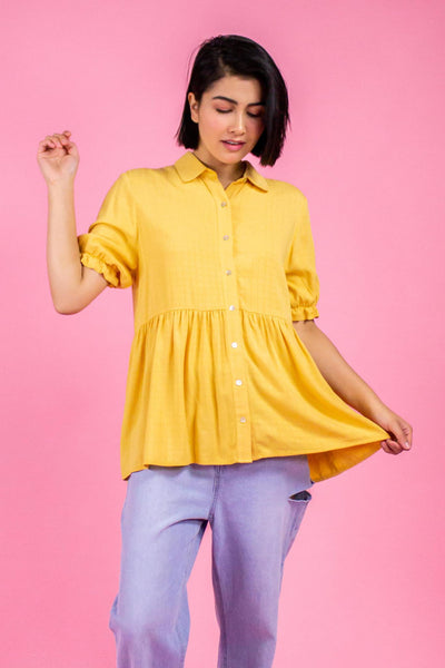 Mango Peplum Top