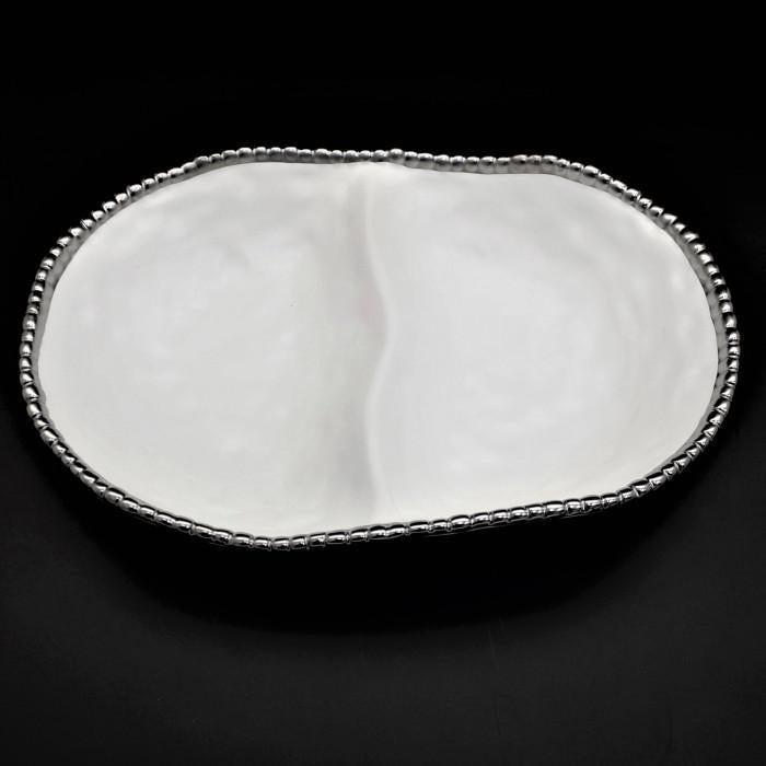 Double White Porcelain Bowl