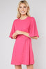 Flutter Magenta Wrap Dress