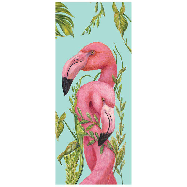 Tropical Flamingos Card