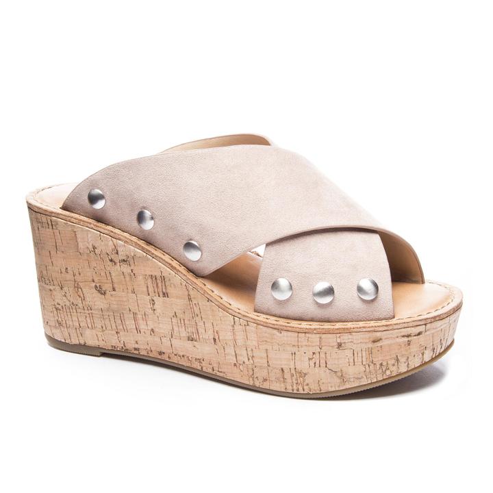Oahu Suede Wedge Heel Sandal