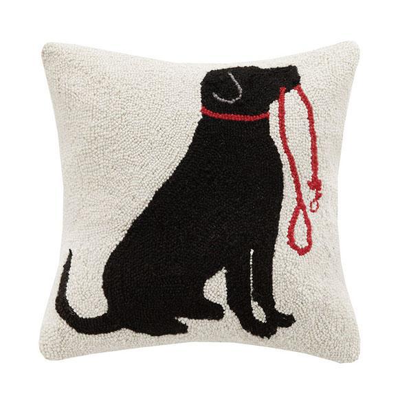 Lab & Leash Pillow