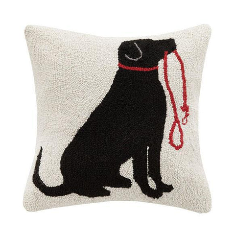 Lab & Leash Pillow