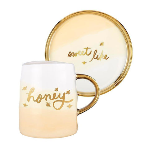 Honey Mug & Saucer