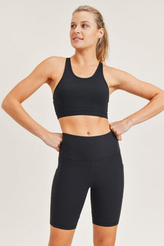 Black Racer Bra