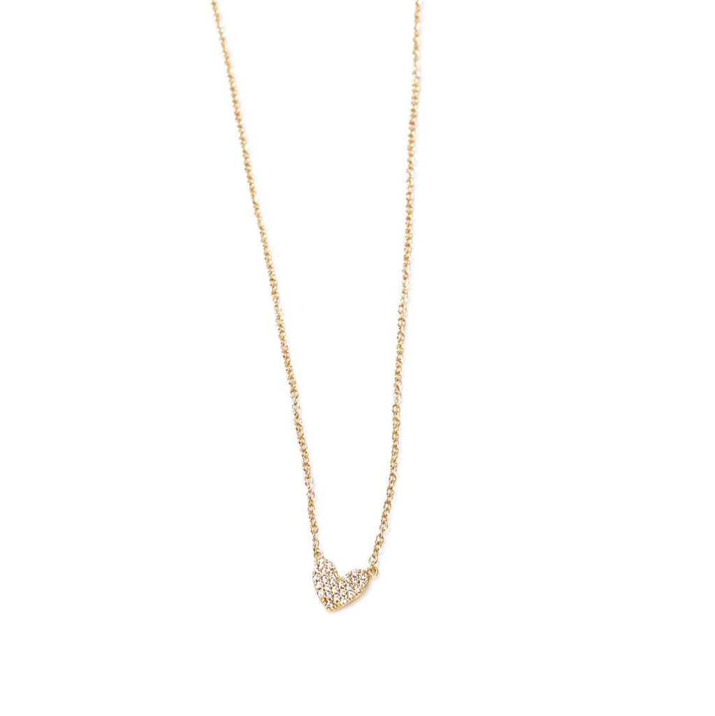 Pave Heart Necklace