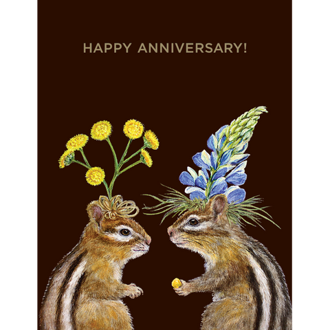 Anniversary Chipmunk Card