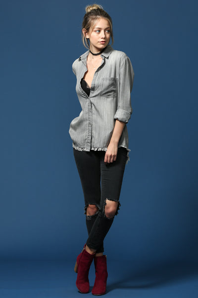 Edgy Button Down