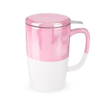 Delia Pink Tea Mug & Infuser