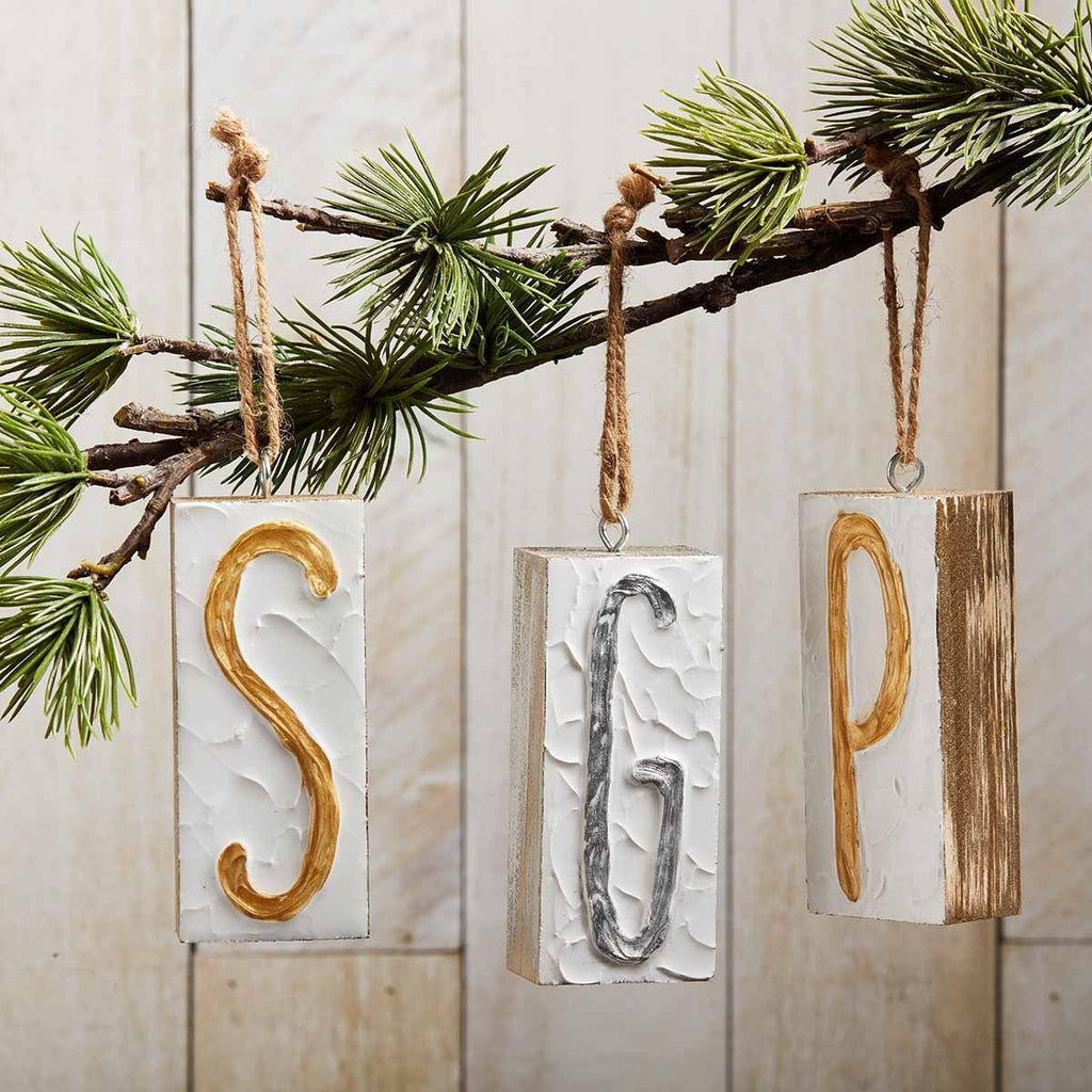 Wood Block Ornament