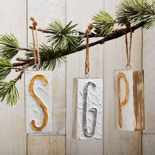 Wood Block Ornament