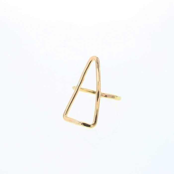 Gold Pyramid Ring