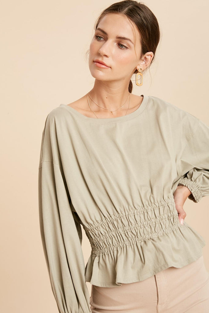 Smock Soft Green Top