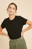 Black Rib Tee
