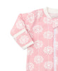 Flowers Pink Zip Footie