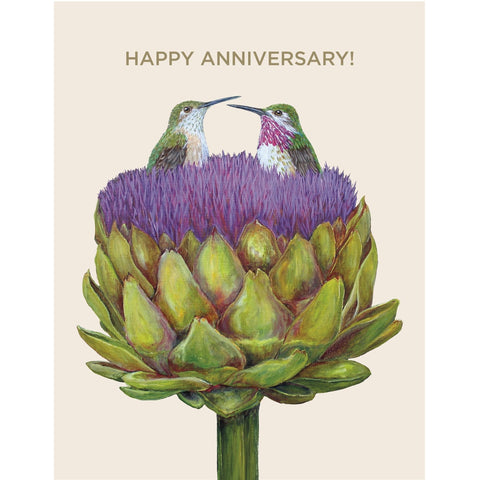 Hummingbird Anniversary Card