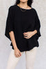 Black Scrunch Top
