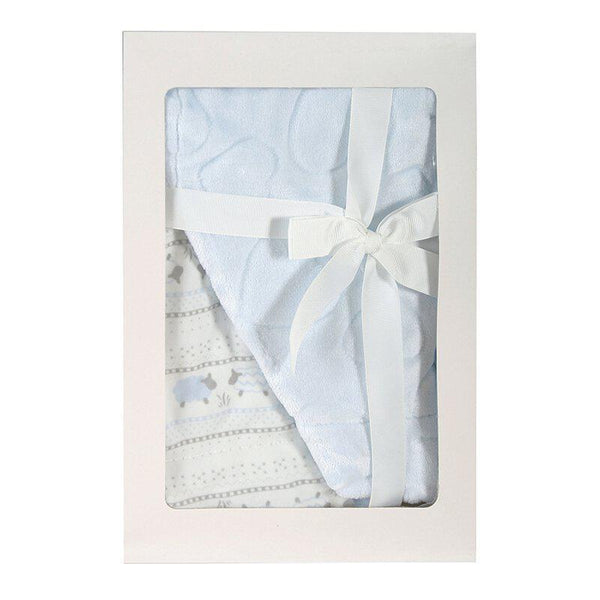 Blue Lamb Fleece Blanket