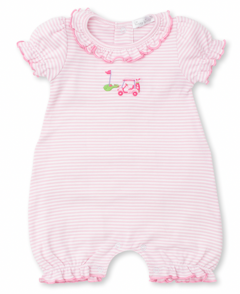 18 Holes Pink Stripe Playsuit