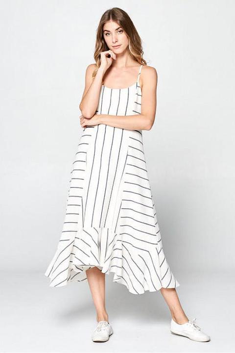 Stripe Midi Dress