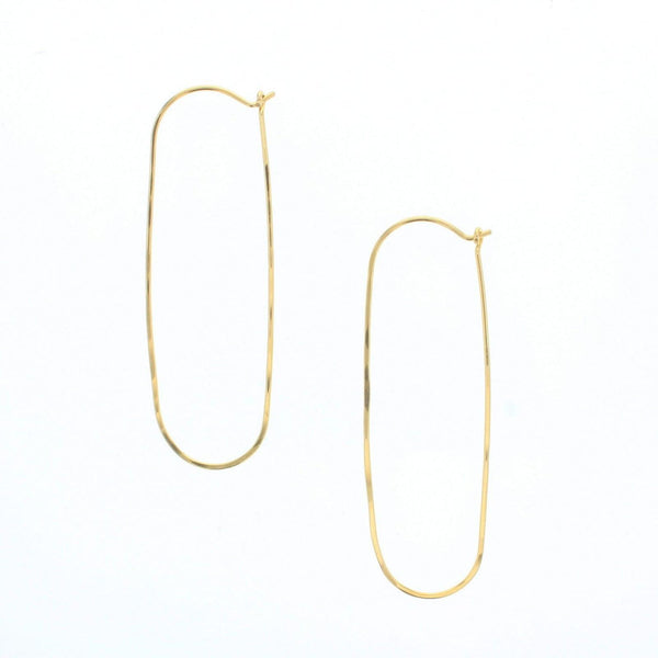 Oval  Hoop Earrings