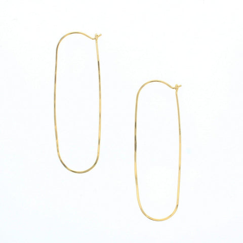 Oval  Hoop Earrings