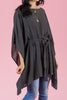 Charcoal Tie Top