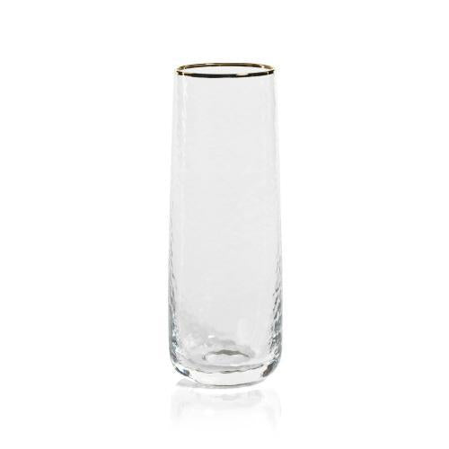 Negroni Hammered Gold Glass