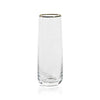 Negroni Hammered Gold Glass