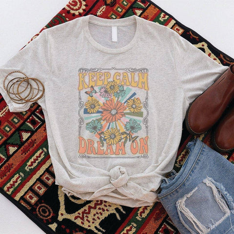 Keep Calm Fleck Graphic Tee