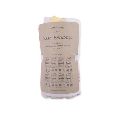 Stacked Animals Baby Swaddle Blanket