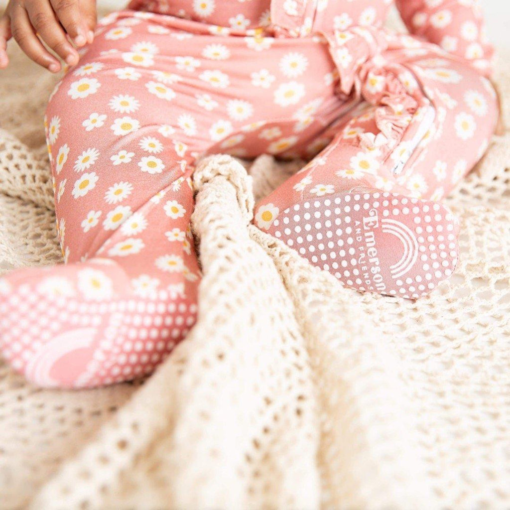 Rose Daisy Footie Pajama